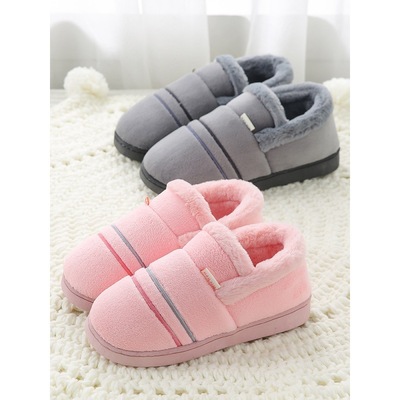 棉拖鞋女包跟厚底冬季情侶居家居室內男士毛棉鞋保暖加絨月子拖鞋