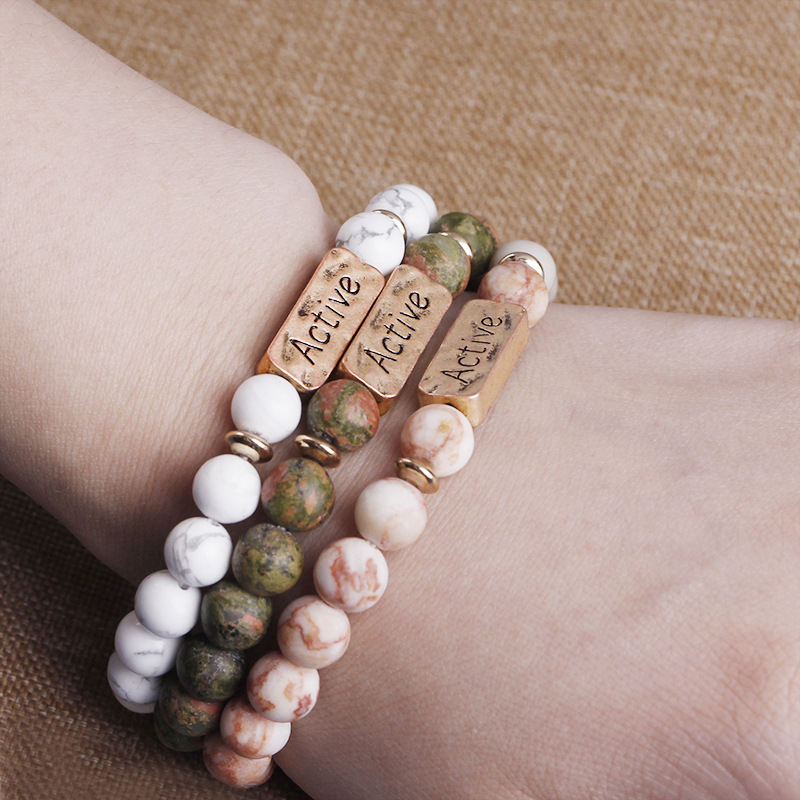 Bracelet Explosion Bracelet Énergie Naturelle Volcan Active Faith Sept-pulse Yoga Coloré Bracelet En Gros Nihaojewelry display picture 12