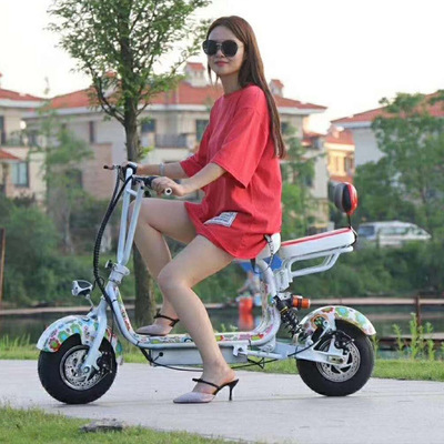 Mini Electric vehicle fold Portable adult small-scale Scooter Ladies student Mobility lithium battery a storage battery car