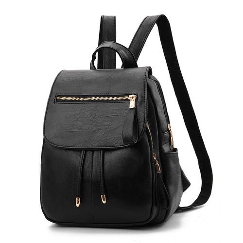 Backpack Women  New Women's Bag Korean Style Soft Leather Backpack Student Travel Bag One Piece Dropshipping