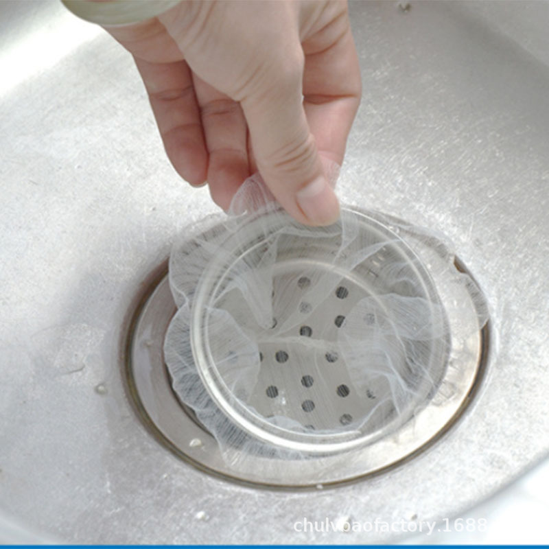 90只装 厨滤宝防堵塞水池过滤网一次性水槽水池过滤网 残渣隔水袋|ru