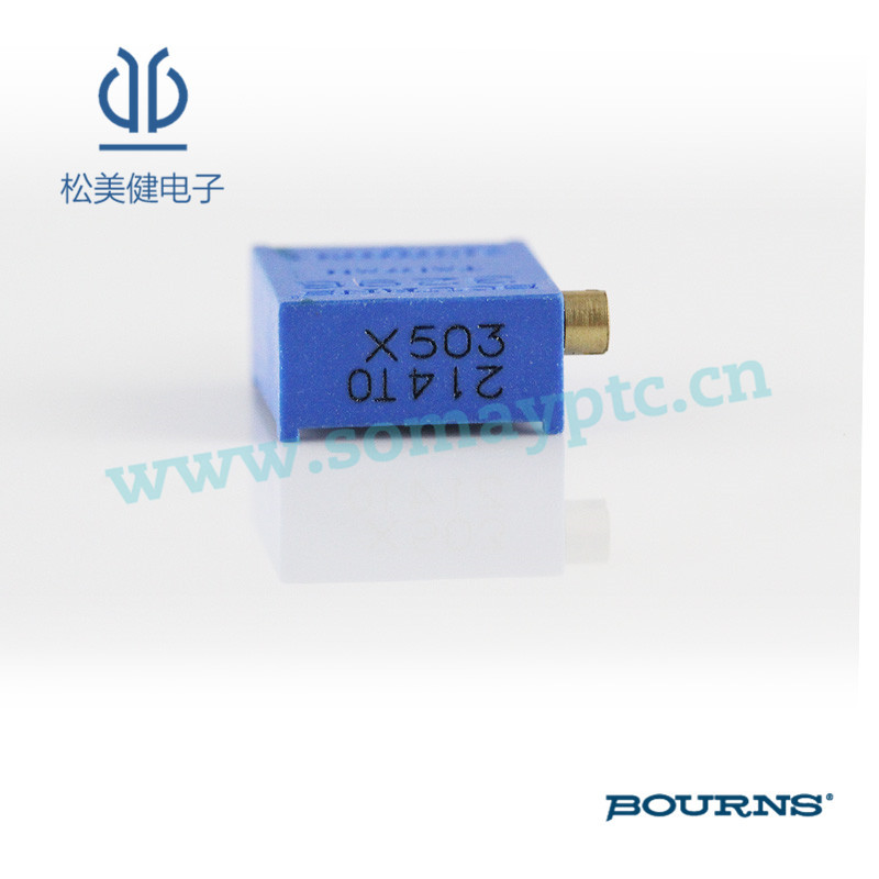 批发BOURNS(伯恩斯直插密封型原装正品)微调电位器3296W-1-503LF