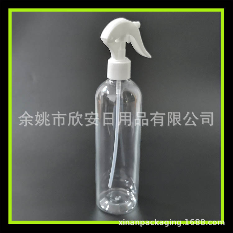 400ml透明圆肩喷雾瓶小老鼠细雾瓶400ml浇花小喷壶美发手压喷瓶