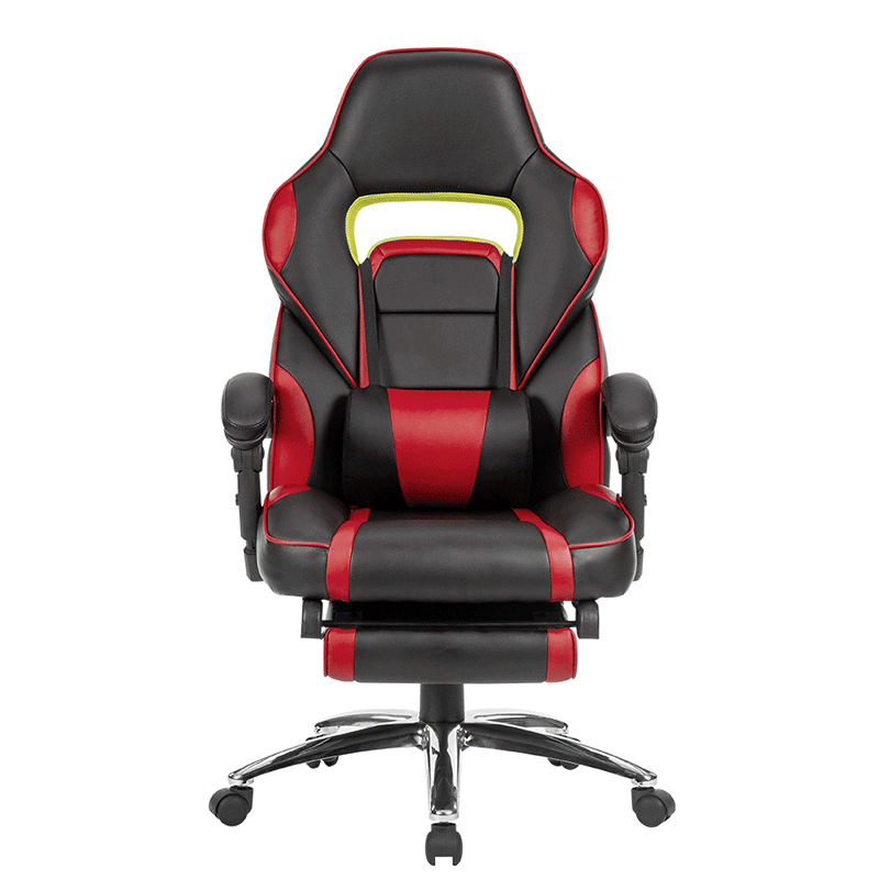 LANGRIA Ergonomic High-Back Faux Leather Racing Style Reclining Computer Gaming Executive Office Chair with Padded Footrest and Lumber Cushion19