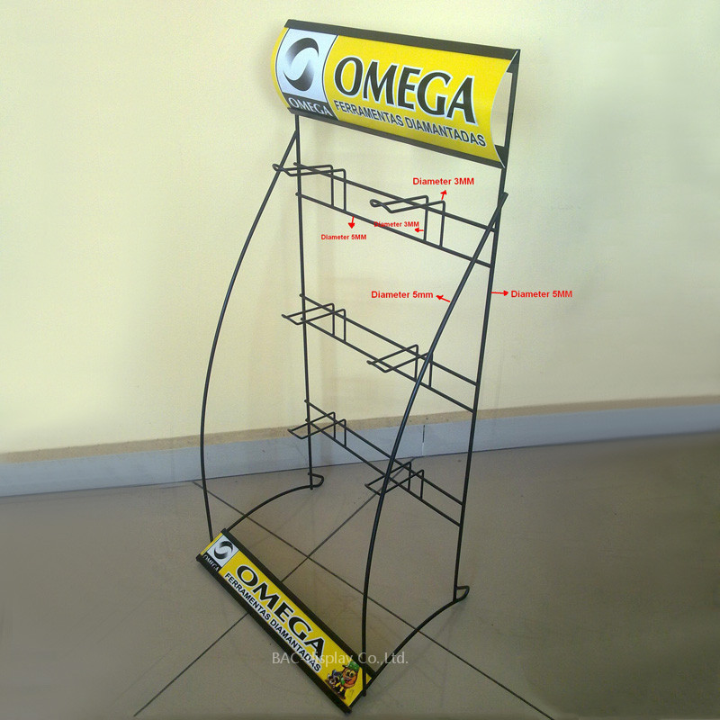 【工厂】礼品电池挂式展架陈列架 车载香水挂架 收银台前铁线架