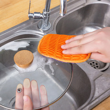 竹纤维洗碗细纤维海绵擦刷碗洗锅厨房清洁用品百洁布抹布不易沾油
