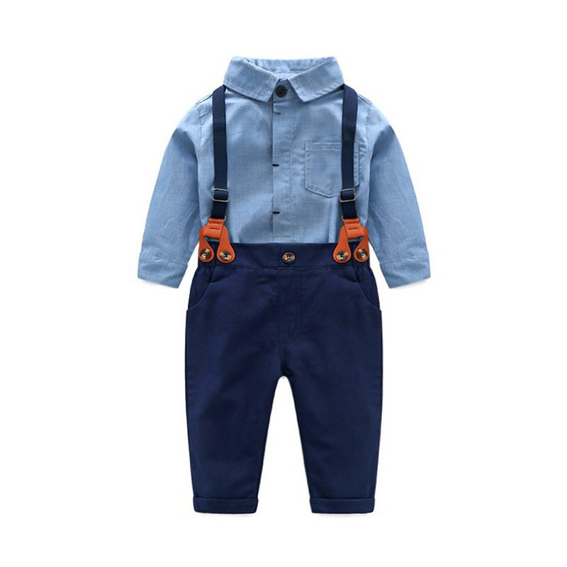 Comercio exterior ins niños bebés varones caballeros ropa de escalada camiseta pantalones de dos piezas ropa infantil al por mayor