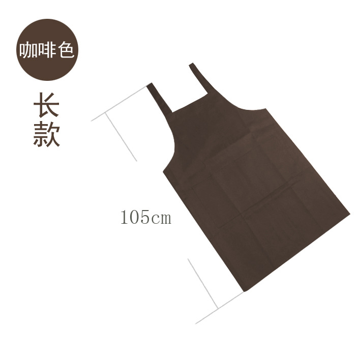 Estilo coreano moda lindo cocina restaurante ropa de trabajo para adultos hombres y mujeres delantal logotipo personalizado bordado impresión