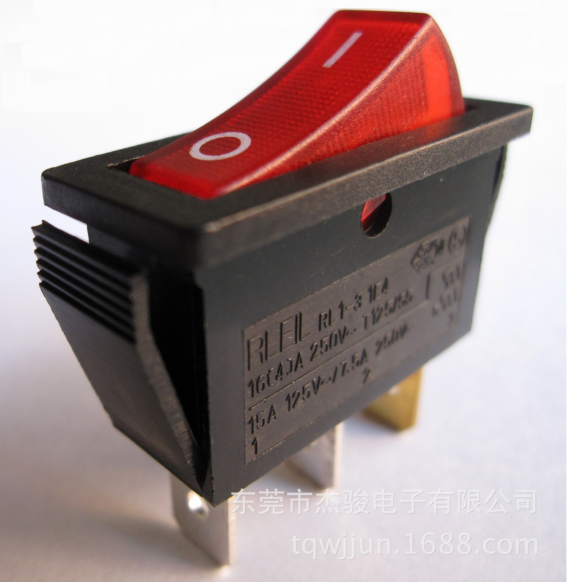 现货供应RLEIL船型开关 跷板开关RL1-3-11/N-C-2-RE/BK-P1