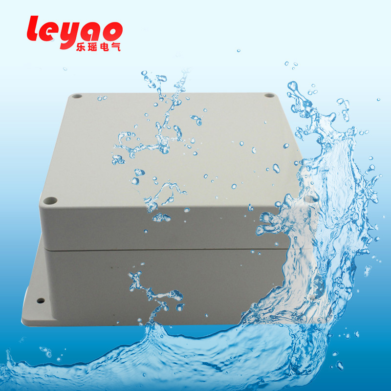 塑料防水盒ABS塑料盒配电缆接线盒带耳朵 LY-F5-2 160*160*90