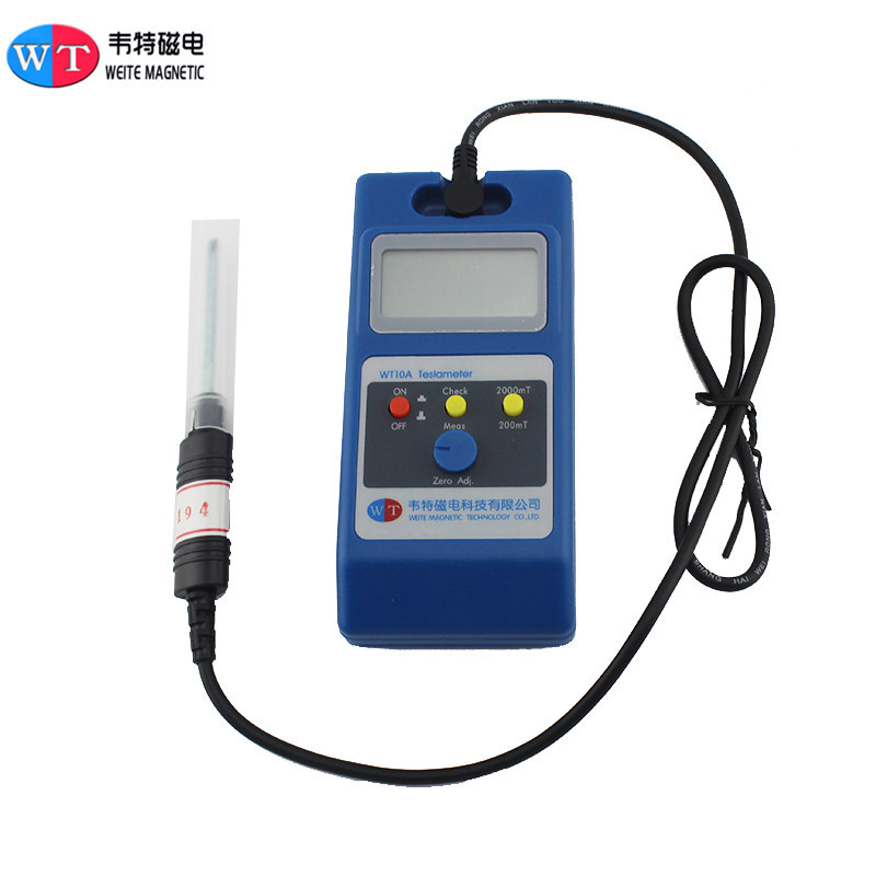 韦特WT10A高斯计特斯拉计磁场检测仪磁铁磁力强度测量仪磁通计