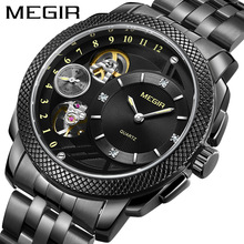 一件代發美格爾megir男士手表非機械表時尚商務運動鏤空手表2091G