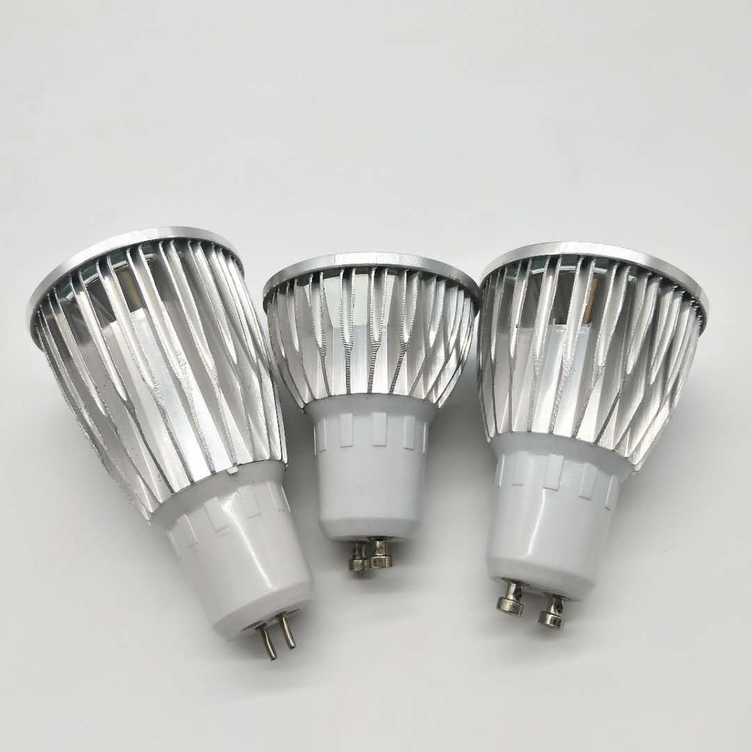 3W4瓦MR16/GU10/GU5.3/E27车铝大功率LED射灯外壳套件LED灯杯套料