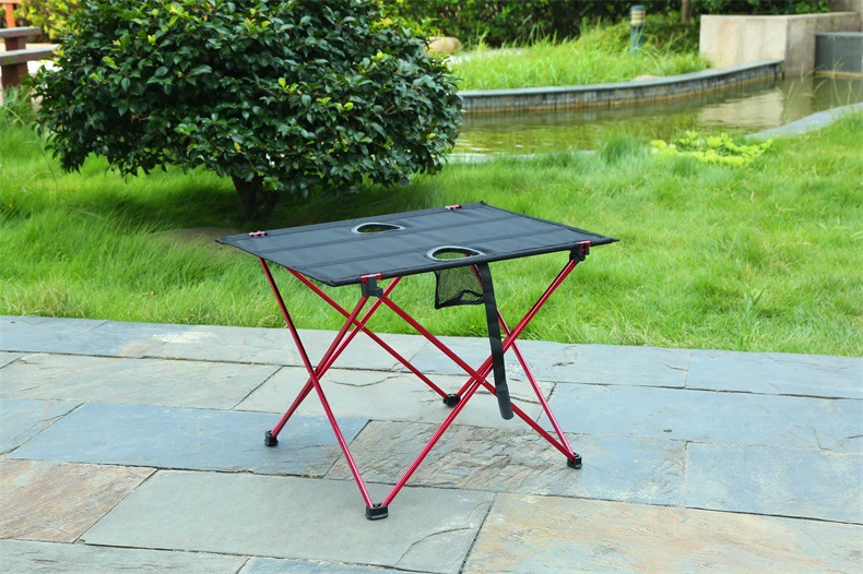 Outdoor Foldable Camping Picnic Table Portable Lightweight Fishing Hiking Tools Aluminum alloy Folding Desk