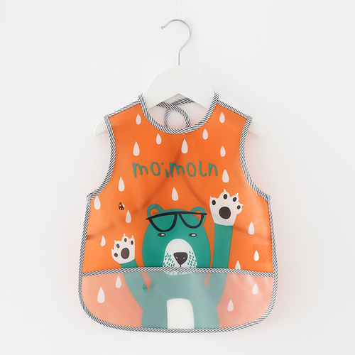 Baby eating bib waterproof EVA children's bib baby food pocket child feeding infant saliva pocket