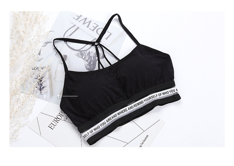 2020 New Parachute Girl's beautiful back and chest wrap, comfortable without steel rims, anti-glare, adjustable breathable sleep bra detail image 10
