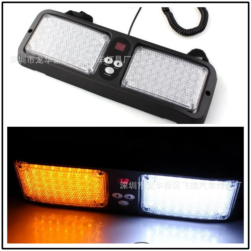 Выделите 43LED X 2 солнцезащитный козырек лампа-вспышка 86LED подсветка СВЕТОДИОДНАЯ 12 метод вспышки 86 лампа передний блок Инженерная лампа