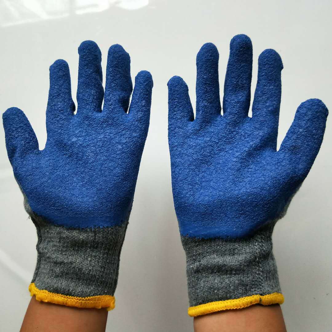 劳保手套批发透气舒适加厚耐磨防滑防割手套进口乳胶手套