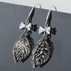 Long earrings, universal crystal with tassels, simple and elegant design, silver 925 sample