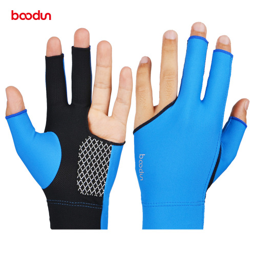 Burton's new 1076 billiard gloves silicone non-slip billiard gloves fingerless breathable three-finger gloves stretch lycra