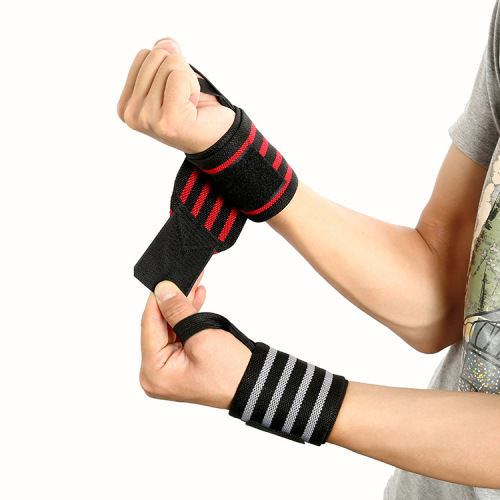 Powerlifting compression fitness wristband weightlifting training gloves wrist sprain bandage sports protective gear / booster belt