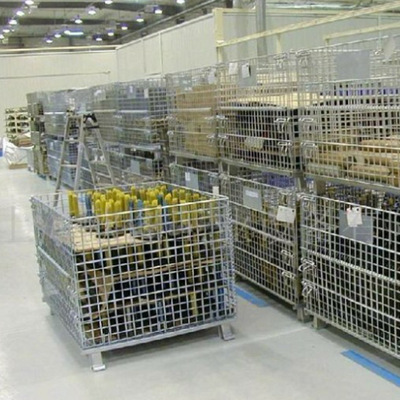 厂家供仓库笼物流周转折叠仓储笼快递分拣铁笼移动运输可定制铁框