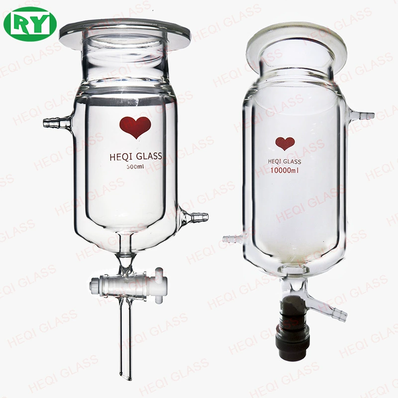 Шанхайский силовой завод Heqi с высоким содержанием боросиликатного стекла 3,3, двухслойный фланец нижнего разряда корпуса реактора