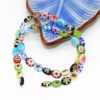 DIY jewelry accessories oval flat round and rounded flower glazed bead clothing bag single flower separation bead manufacturer direct sales