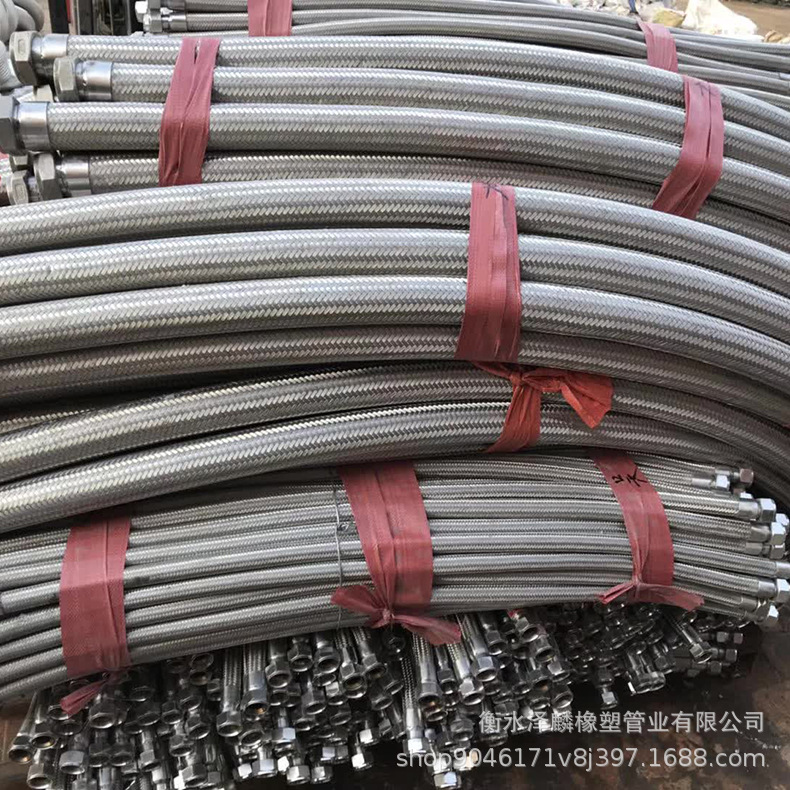 可定制波纹金属软管304金属软管多规格接头式不锈钢化工油气管