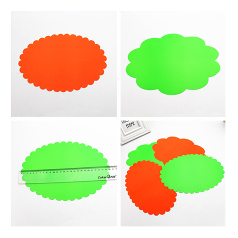 Wholesale Large Fluorescent Paper Explosion Sticker pop Advertising Price Tag Price Tag Price Tag