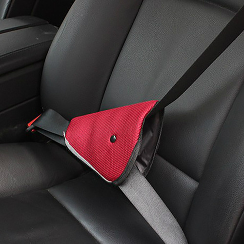 Car Anti-Stranglehold Child Seat Belt Adjuster Car Supplies Triangle Fixture Clip Protection Disk Shoulder Cover