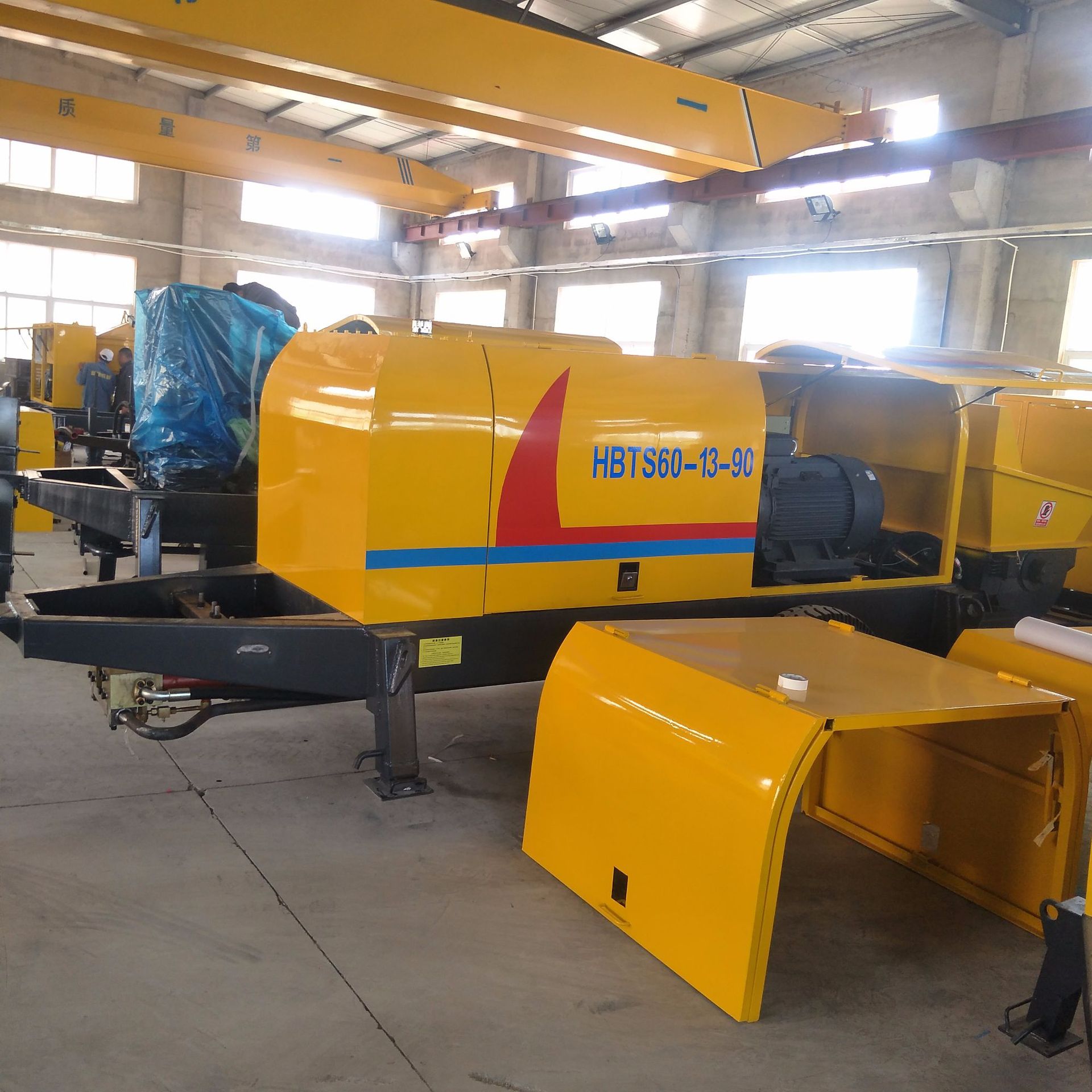 地泵 豆石混凝土输送 清洗球 混泥土输送泵车 HBTS60-13-100拖泵