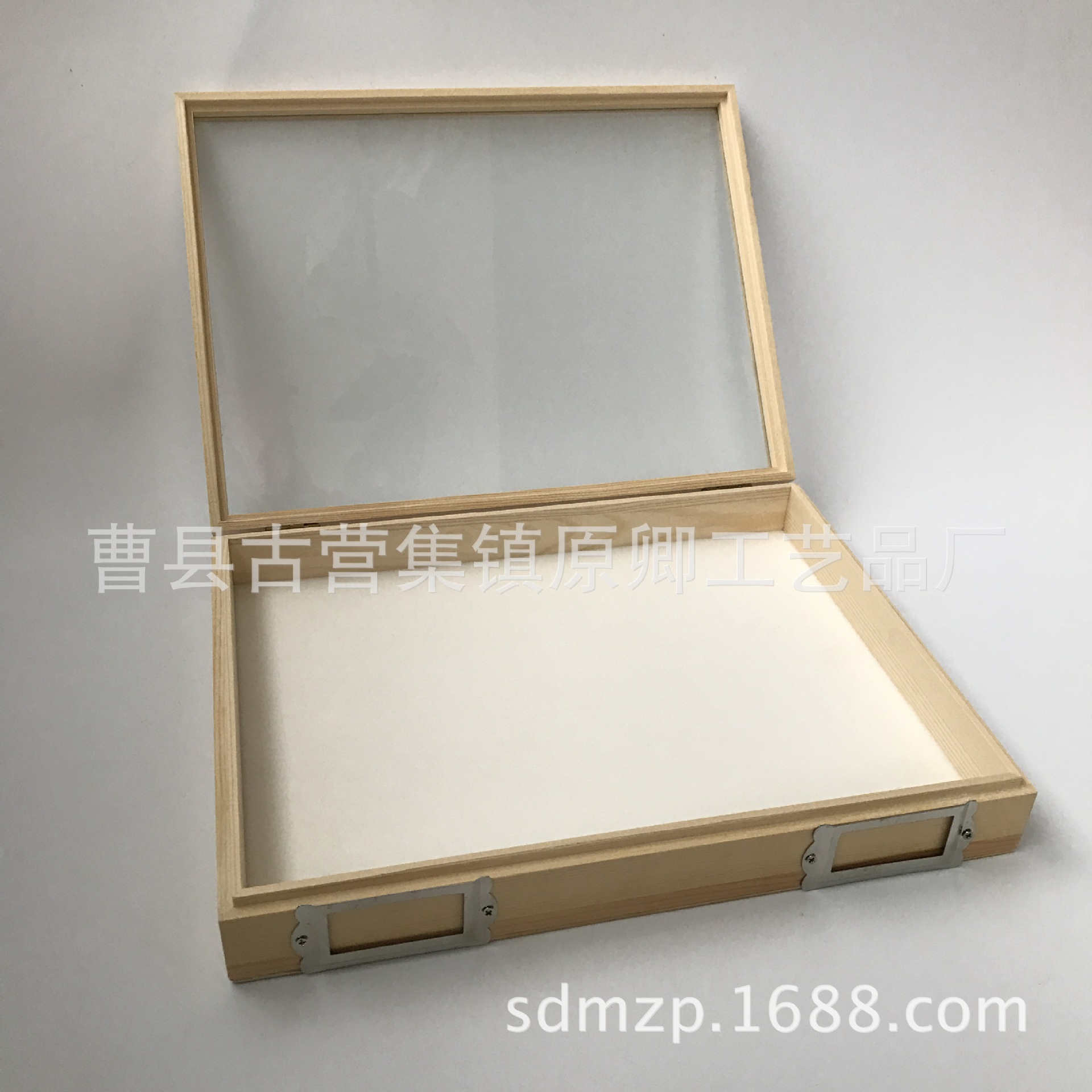 昆虫实木标本盒 蝴蝶标本展示盒子 木制植物标本盒