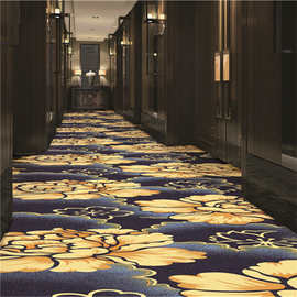 牡丹花蝶恋花几何图案等圈绒印花满铺地毯酒店工程地毯宴客厅地毯