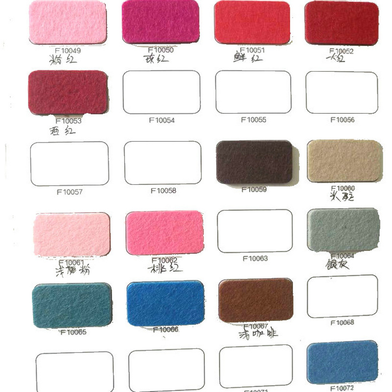 廠家直銷4mm彩色毛氈布不織布幼優質環保