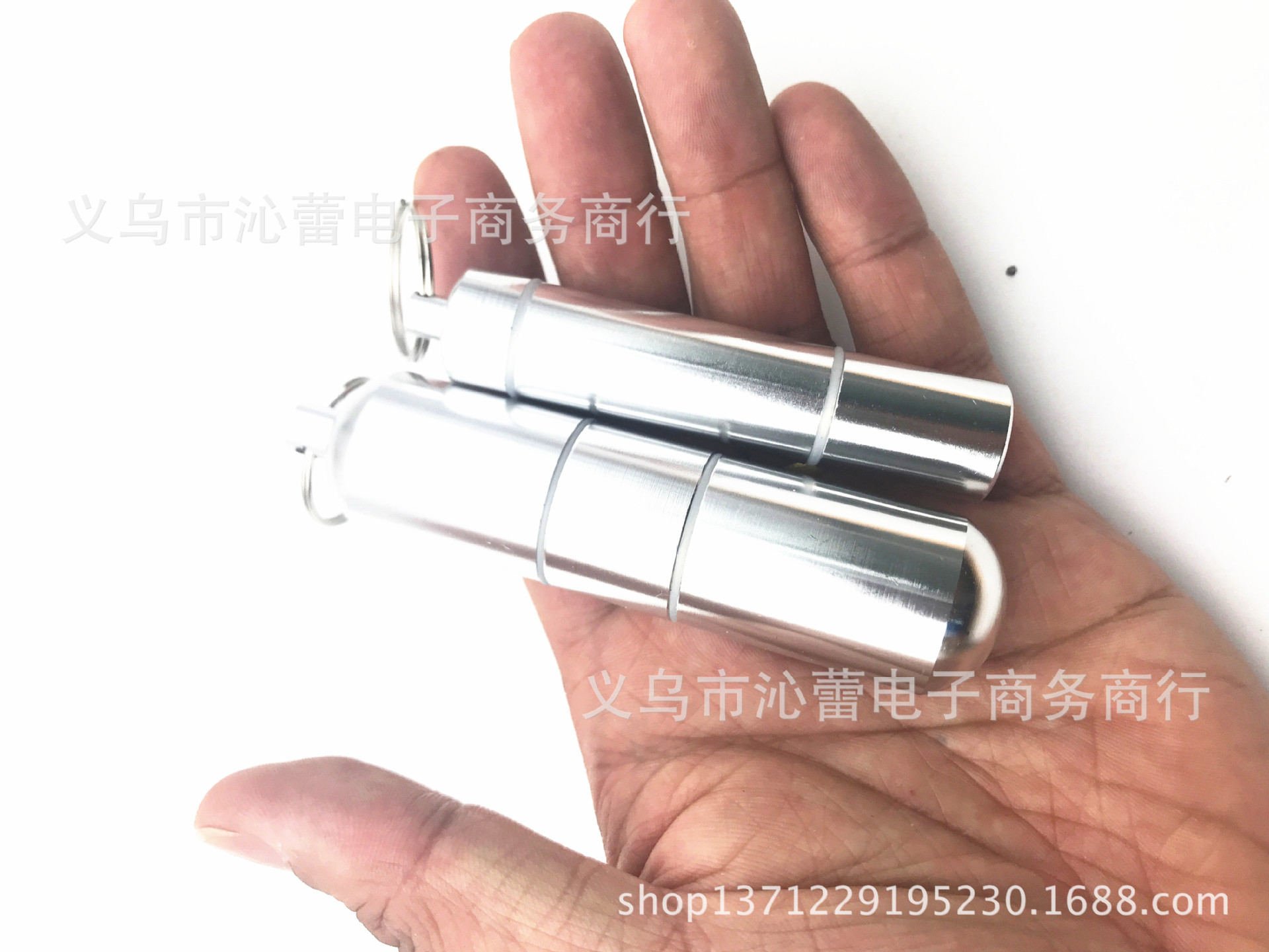 铝合金药瓶户外便携式密封仓小药盒匙扣挂瓶速卖通小配件仓