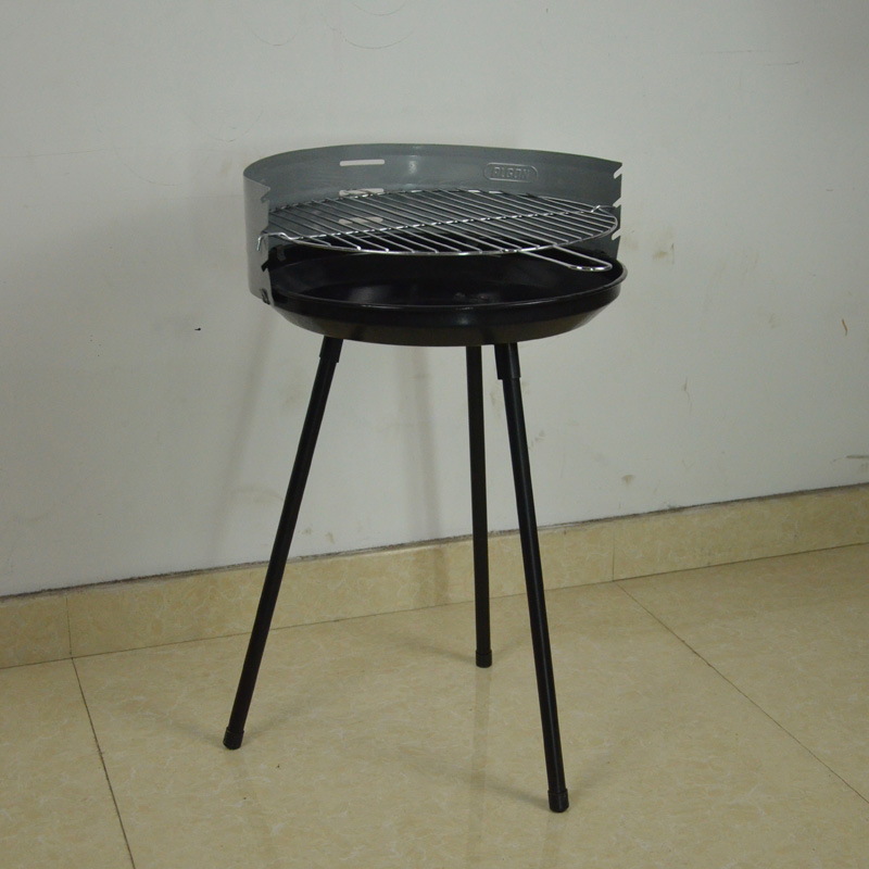 Fuente de origen español grande estufa de tres pies protección del medio ambiente horno de barbacoa sin humo con tapa y placa de carbono