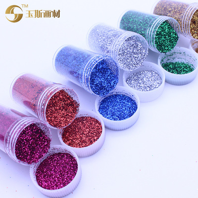 新款热卖环保金葱粉 20克瓶装美甲镭射金银粉闪粉异形亮片批发|ms