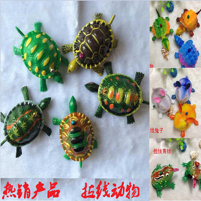 Nostalgia Classic Stay wire Toys Stay wire Tortoise originality Fun Drawstring rabbit lobster Crab Birds Stall wholesale