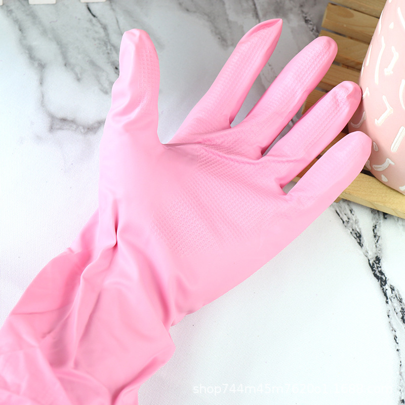 洗碗手套女防水耐用春夏家务手套厨房洗菜洗衣服胶皮薄款清洁手套
