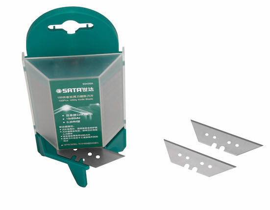 93435A实用刀梯形刀片,100件套/世达,