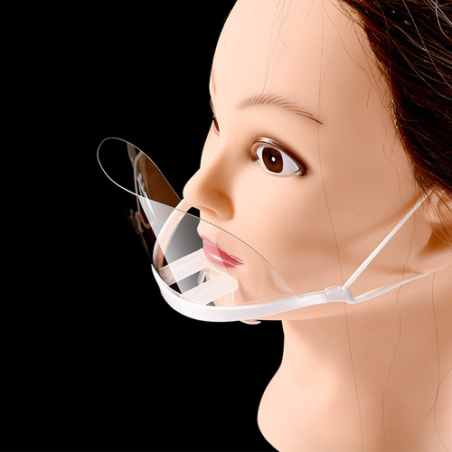 Dime Store Kitchen Restaurant Hotel Catering Bread Cake Transparent Anti-Fog Anti-Sputum Sanitary Smile