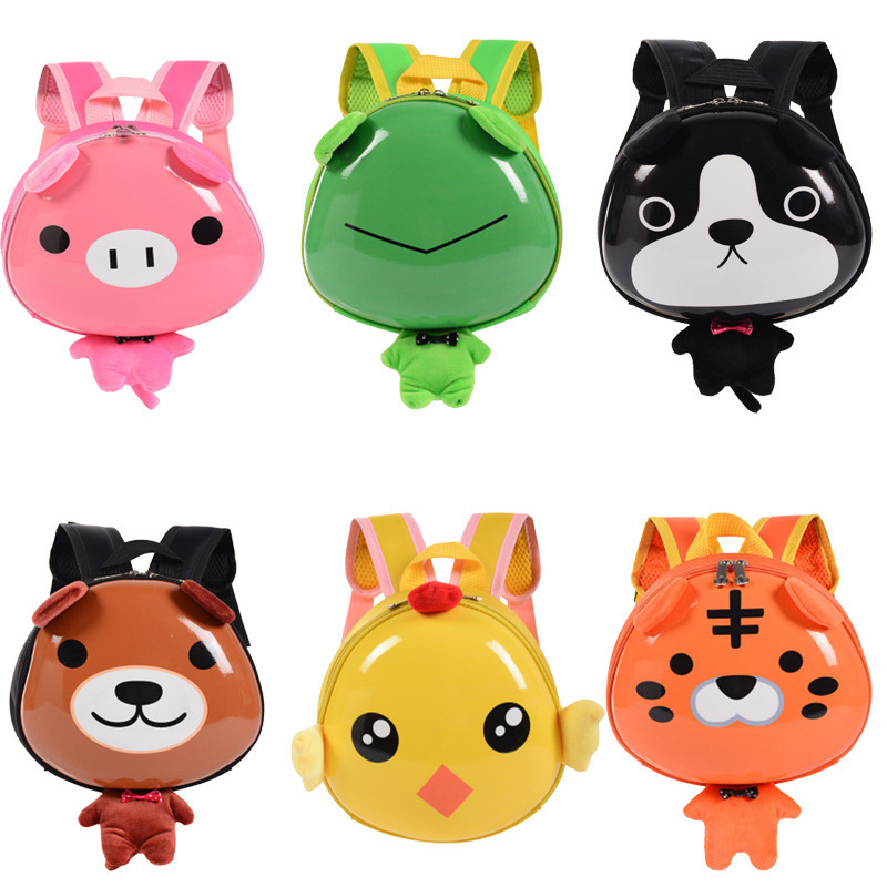 厂家直销儿童书包幼儿园可爱卡通青蛙宝宝蛋壳双肩背包硬壳防走失|ru
