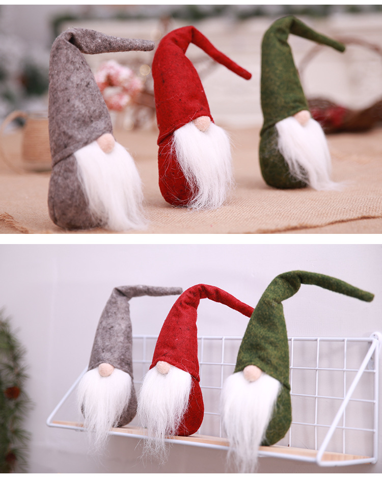 Christmas decorations faceless doll European and American style Old Man doll ornaments children's creative plush toys_voghion.com