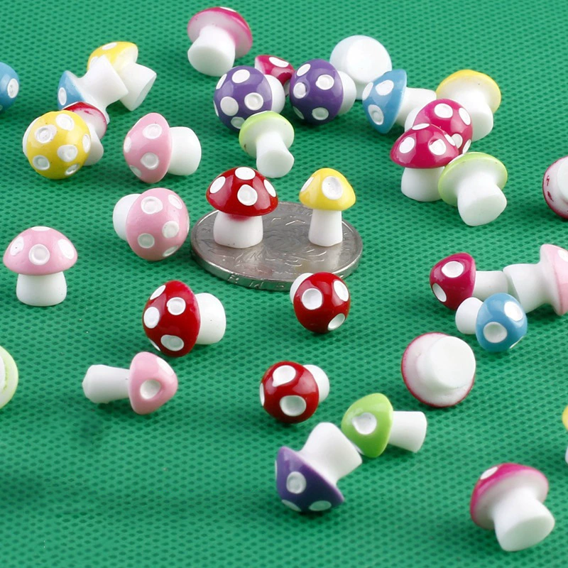 Моховые микро Ландшафтные украшения небольшой размер трехточечный маленький гриб декоративный материал украшения из смолы ремесленные украшения