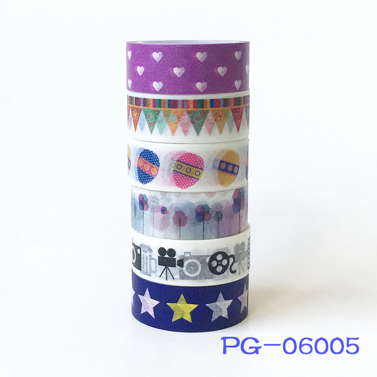 手绘卡通圣诞树爱心手帐装饰和纸胶带星星彩蛋文具贴纸背胶