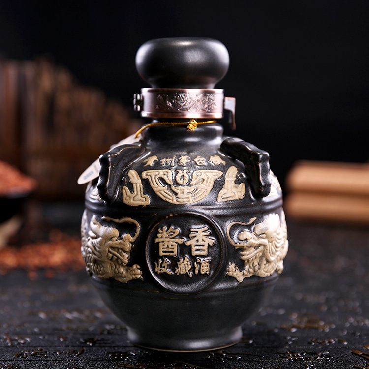 贵州茅台镇酱香型纯粮食原浆白酒53度聚人和坛子整箱老酒收藏批发|ru