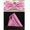 Men's bow tie for leisure, set, scarf English style, polyester, Korean style