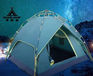 Winter double-layer dual-use ice fishing tent beach camping advertising tent printed logo family leisure outdoor supplies