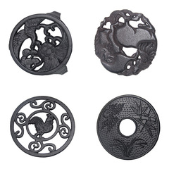 Cast iron pot mat, glass pot, copper pot, silver pot, tea pot, insulated pot holder, tea ceremony spare parts, tea set, retro pot wholesale